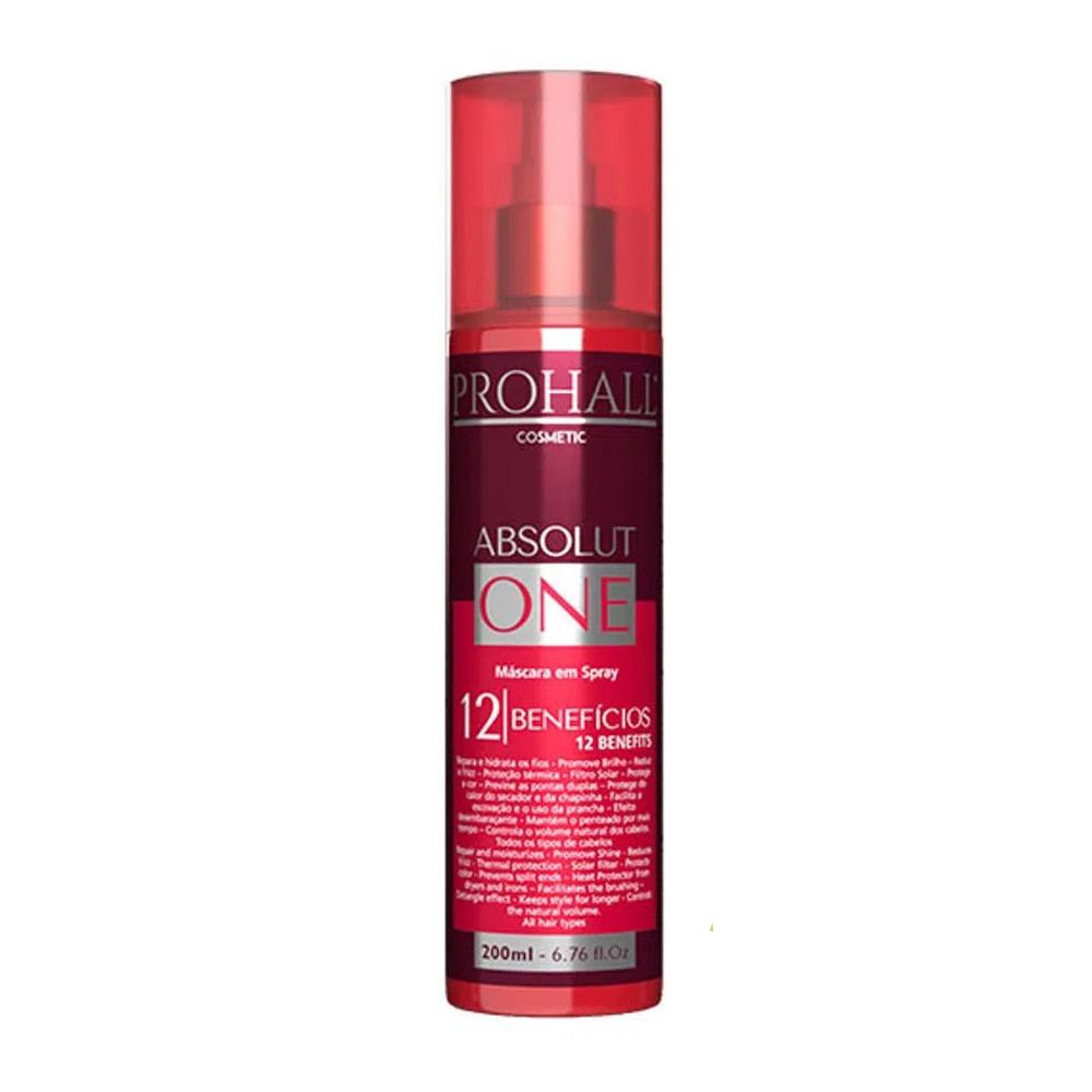 Prohall Cosmetic Absolut One Máscara em Spray – Leave-in 200ml